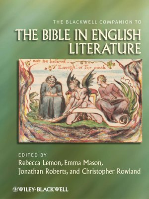 cover image of The Blackwell Companion to the Bible in English Literature